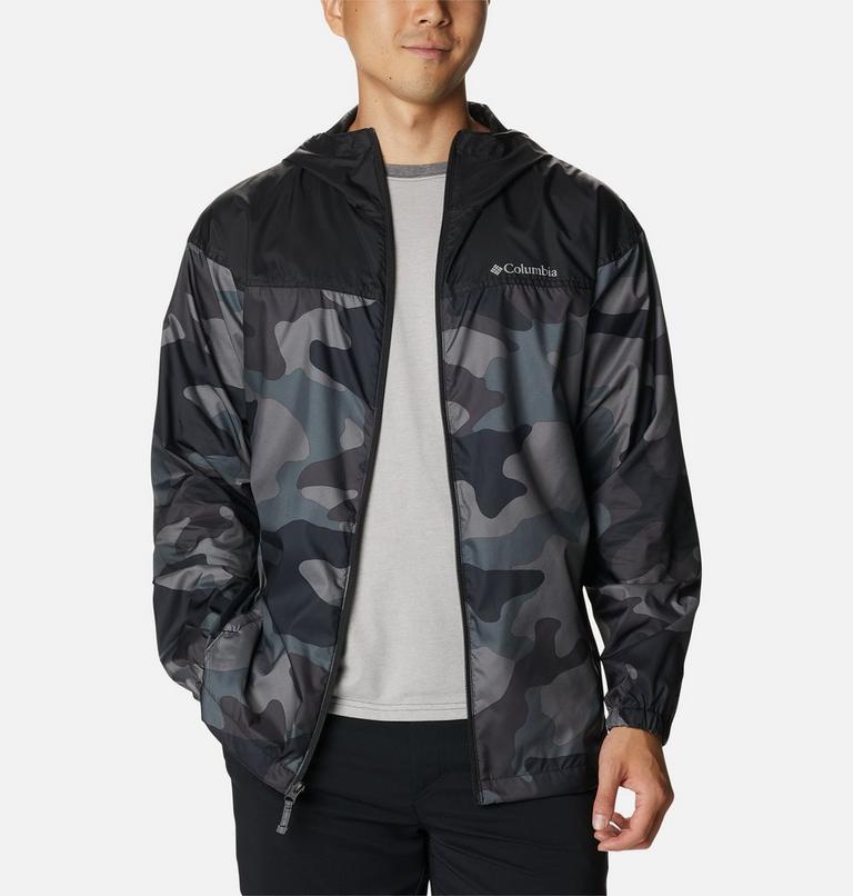 Men’s Flash Challenger Windbreaker - Novelty, Color: Black Mod Camo Print, image 7