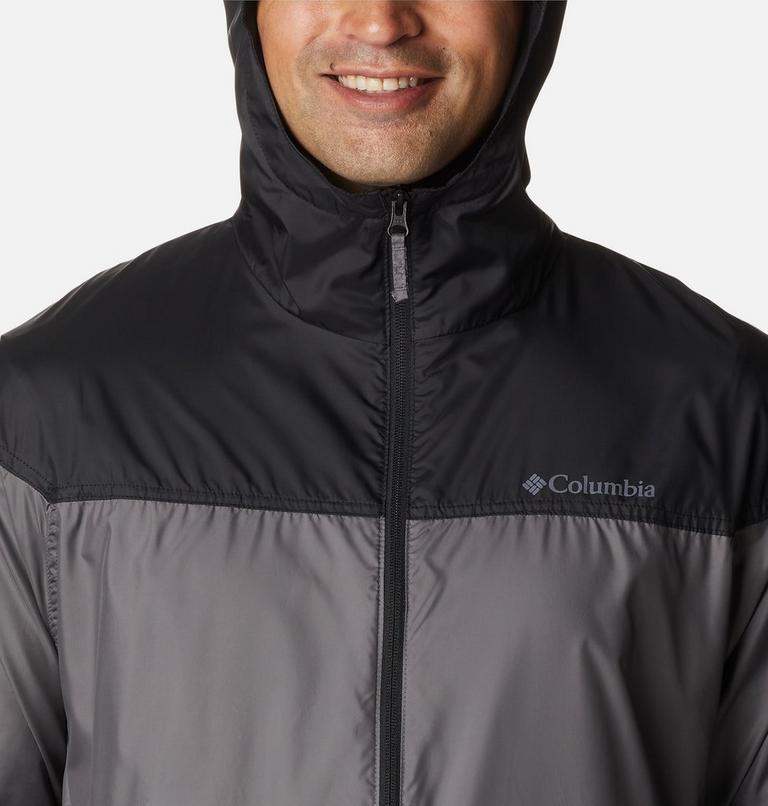 Flash Challenger Novelty Windbreaker, Color: City Grey, Black, image 4