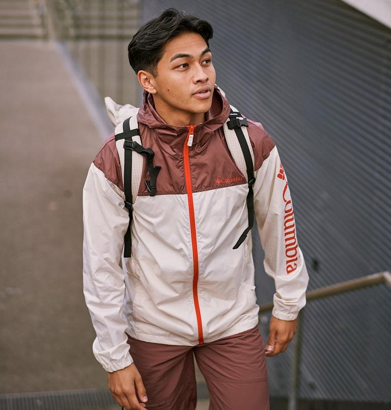 Men’s Flash Challenger Windbreaker - Novelty, Color: Chalk, Light Raisin, image 8