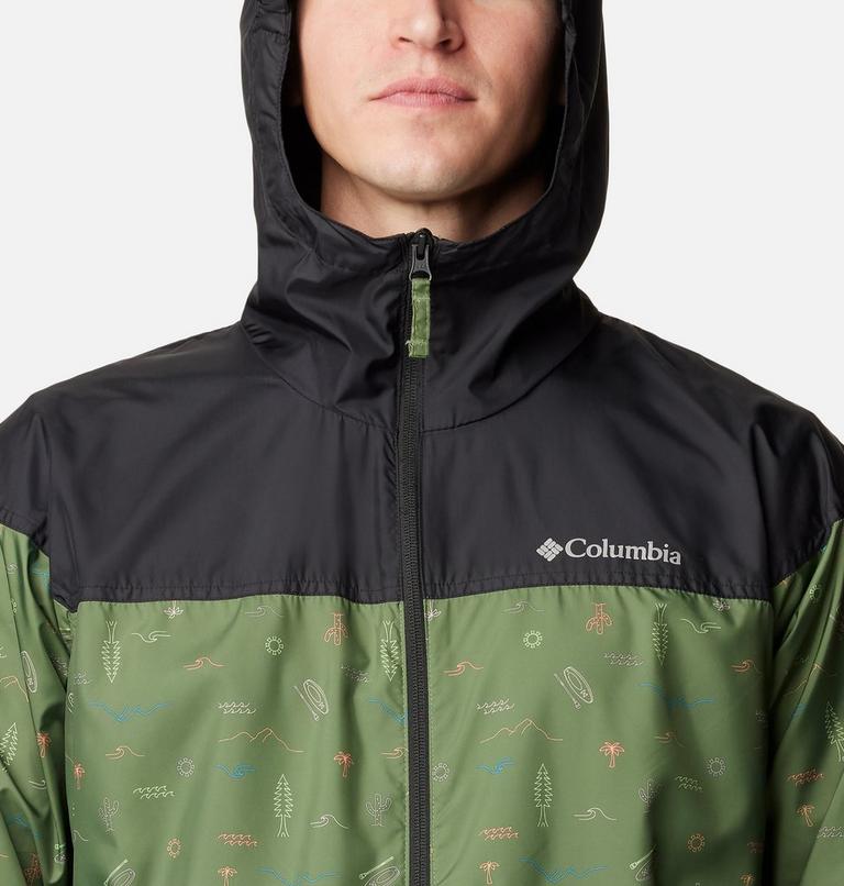 Men&rsquo;s Flash Challenger Windbreaker - Novelty, Color: Canteen Explorer Multi Print, image 4