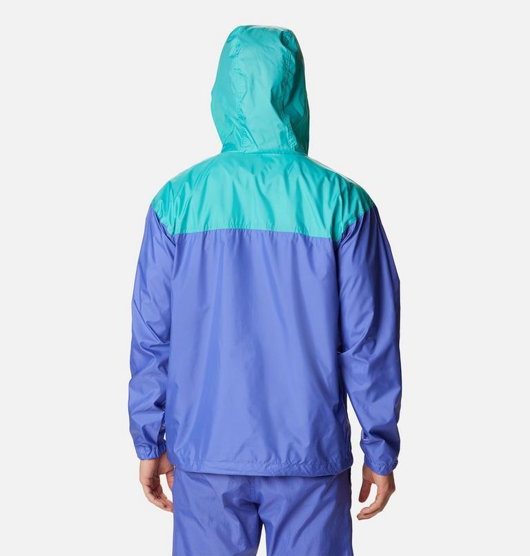 Men&rsquo;s Flash Challenger Anorak, Color: Purple Lotus, Bright Aqua, Desert Orange, image 2