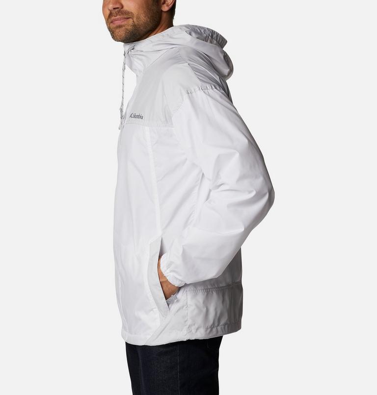 Men’s Flash Challenger Windbreaker, Color: White, Nimbus Grey, image 3