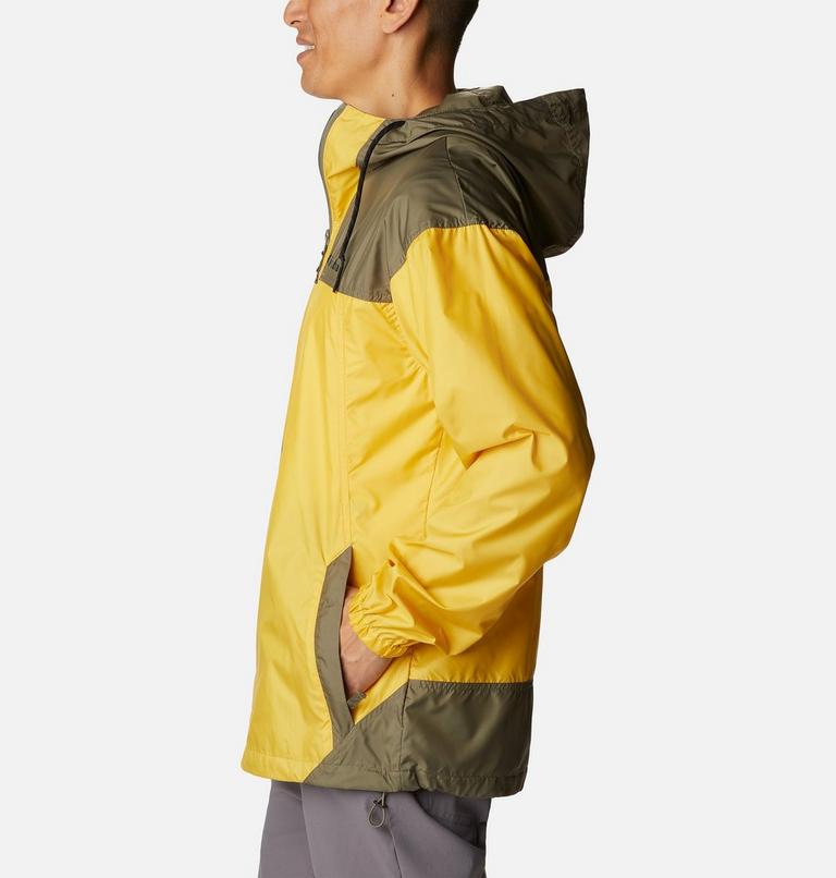 Men’s Flash Challenger Windbreaker, Color: Golden Nugget, Stone Green, image 3