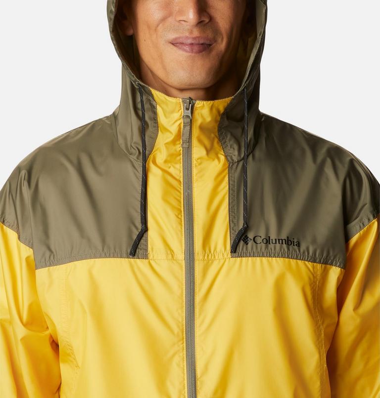 Men’s Flash Challenger Windbreaker, Color: Golden Nugget, Stone Green, image 4