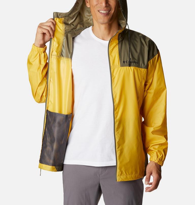Men’s Flash Challenger Windbreaker, Color: Golden Nugget, Stone Green, image 5
