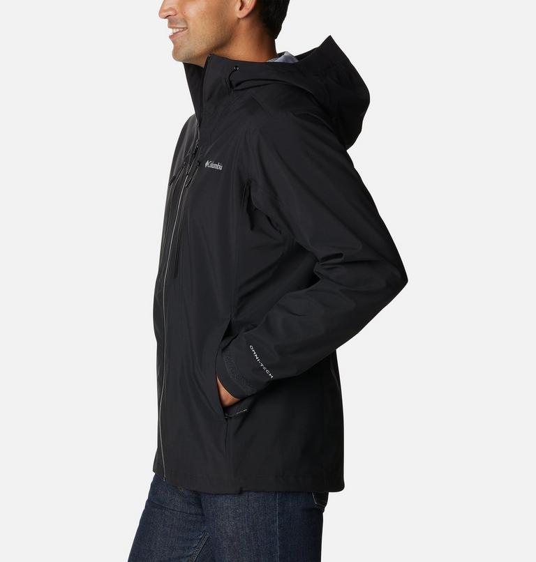 Men’s Peak Creek Waterproof Shell Walking Jacket, Color: Black, image 3