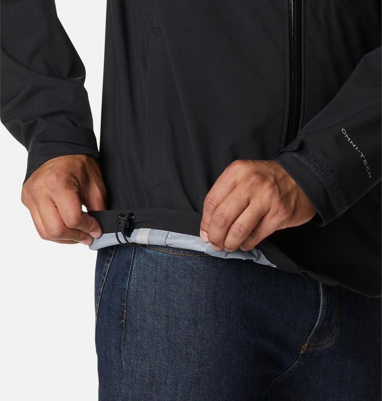 Men’s Peak Creek Waterproof Shell Walking Jacket, Color: Black, image 8