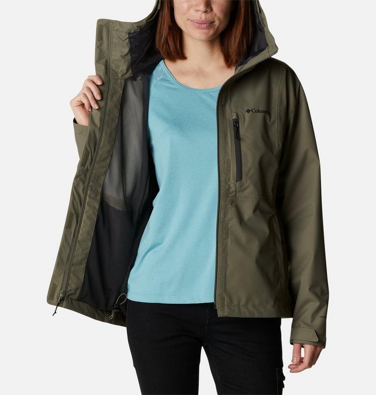 Women&rsquo;s Hikebound Waterproof Shell Walking Jacket, Color: Stone Green, image 5
