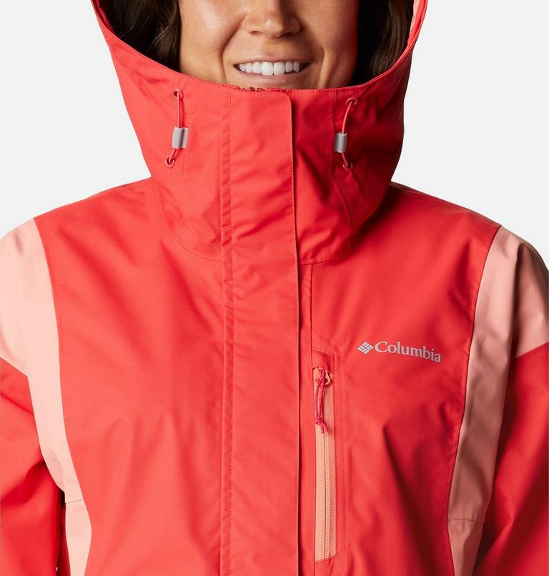 Hikebound Jacket | 676 | S, Color: Red Hibiscus, Coral Reef, image 4