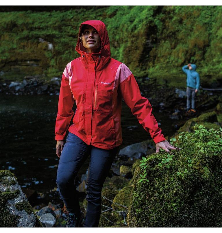 Hikebound Jacket | 676 | S, Color: Red Hibiscus, Coral Reef, image 10