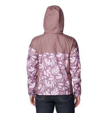 Women&rsquo;s Flash Challenger Novelty Windbreaker, Color: Fig Areca Print, Fig, image 2