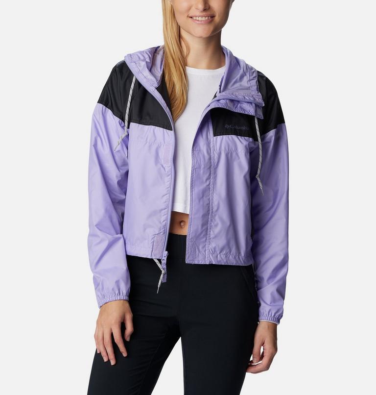 Flash Challenger Cropped Windbreaker, Color: Frosted Purple, Black, image 6