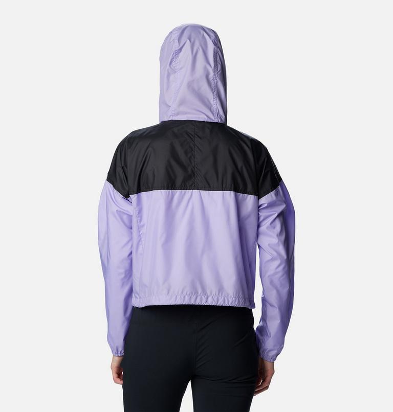 Flash Challenger Cropped Windbreaker, Color: Frosted Purple, Black, image 2