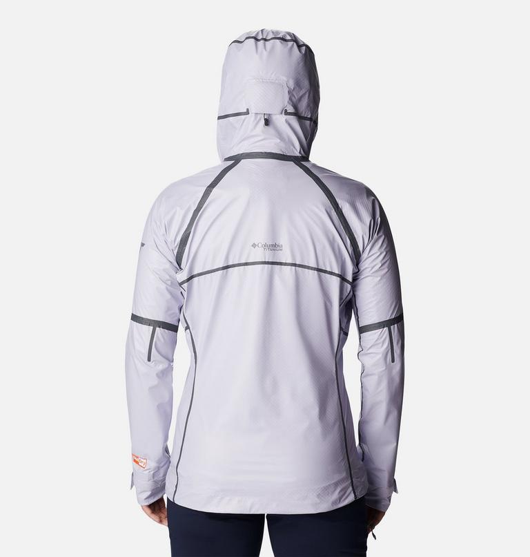 Women&rsquo;s OutDry Extreme Mesh Waterproof Hooded Shell Jacket, Color: Purple Tint, image 2