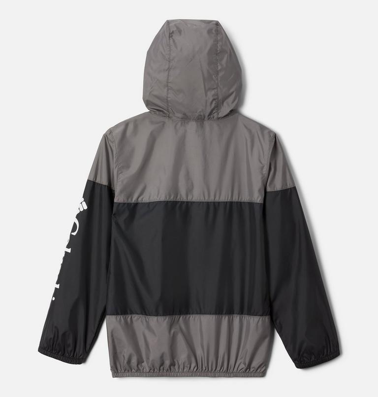 Youth Flash Challenger Windbreaker, Color: Black, City Grey, image 2