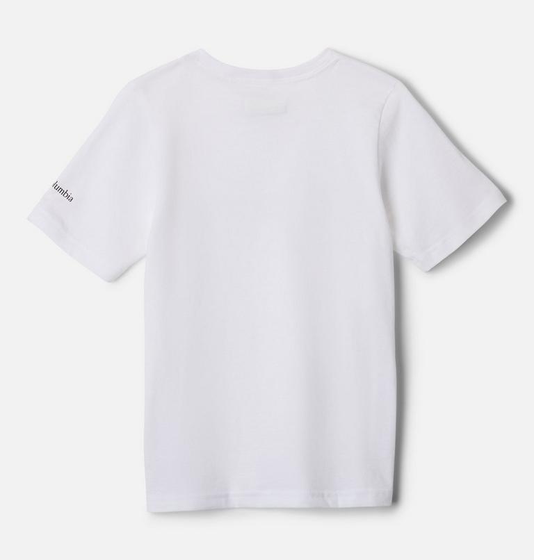Camiseta casual estampada de algodón Valley Creek para niño, Color: White, CSC Branded, image 2