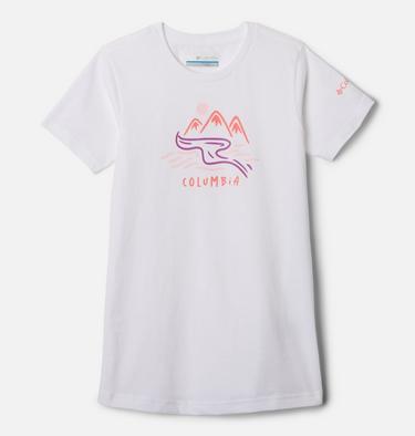 T-shirt Graphique Coton Casual Mission Lake Fille, Color: White, Weaving Waterscape, image 1