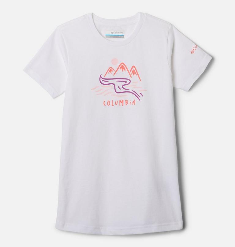 Mission Lake Short Sleeve Graphic Shirt, Color: White, Weaving Waterscape, image 1
