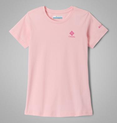 Girls’ Mission Lake Graphic Casual Cotton T-Shirt, Color: Satin Pink, CSC Stacked, image 7