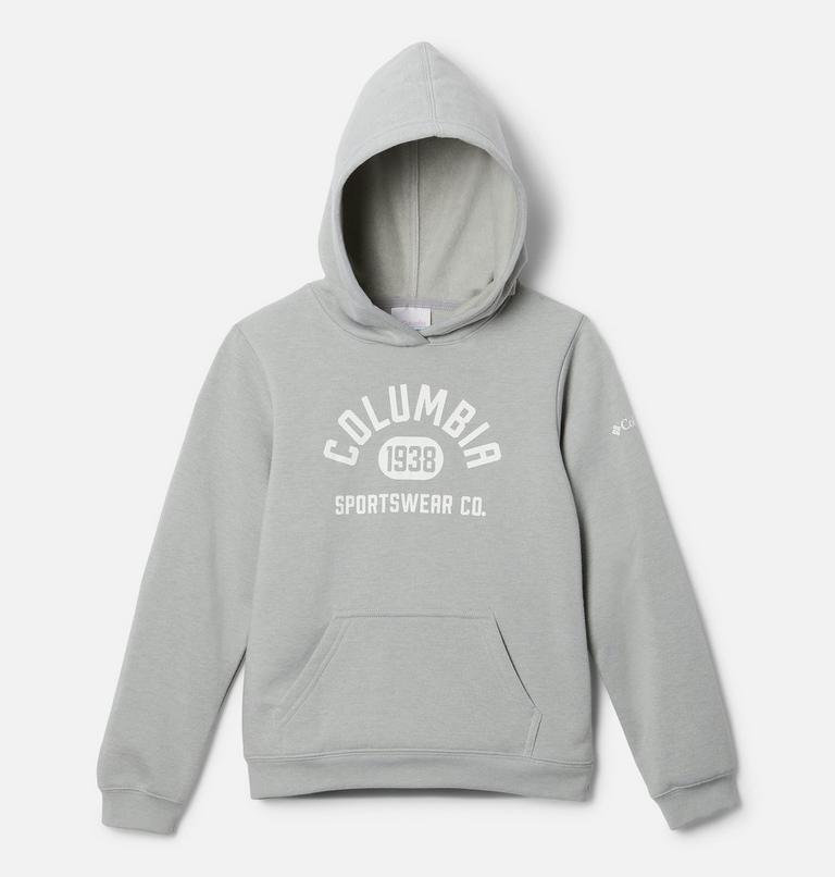 Sudadera con capucha Trek para jóvenes, Color: Columbia Grey Heather, White, image 1