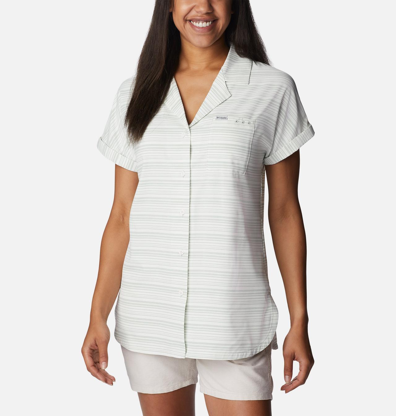 Women's PFG Sun Drifter™ Woven Short Sleeve Shirt 1