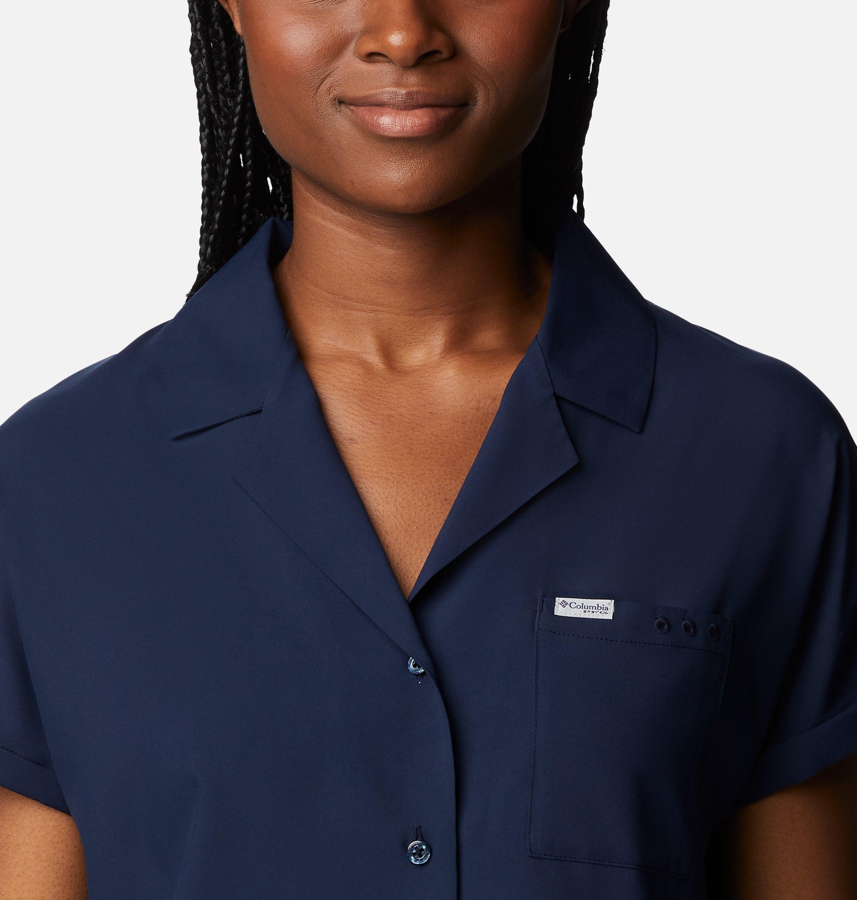 Women's PFG Sun Drifter Woven Short Sleeve Shirt 4