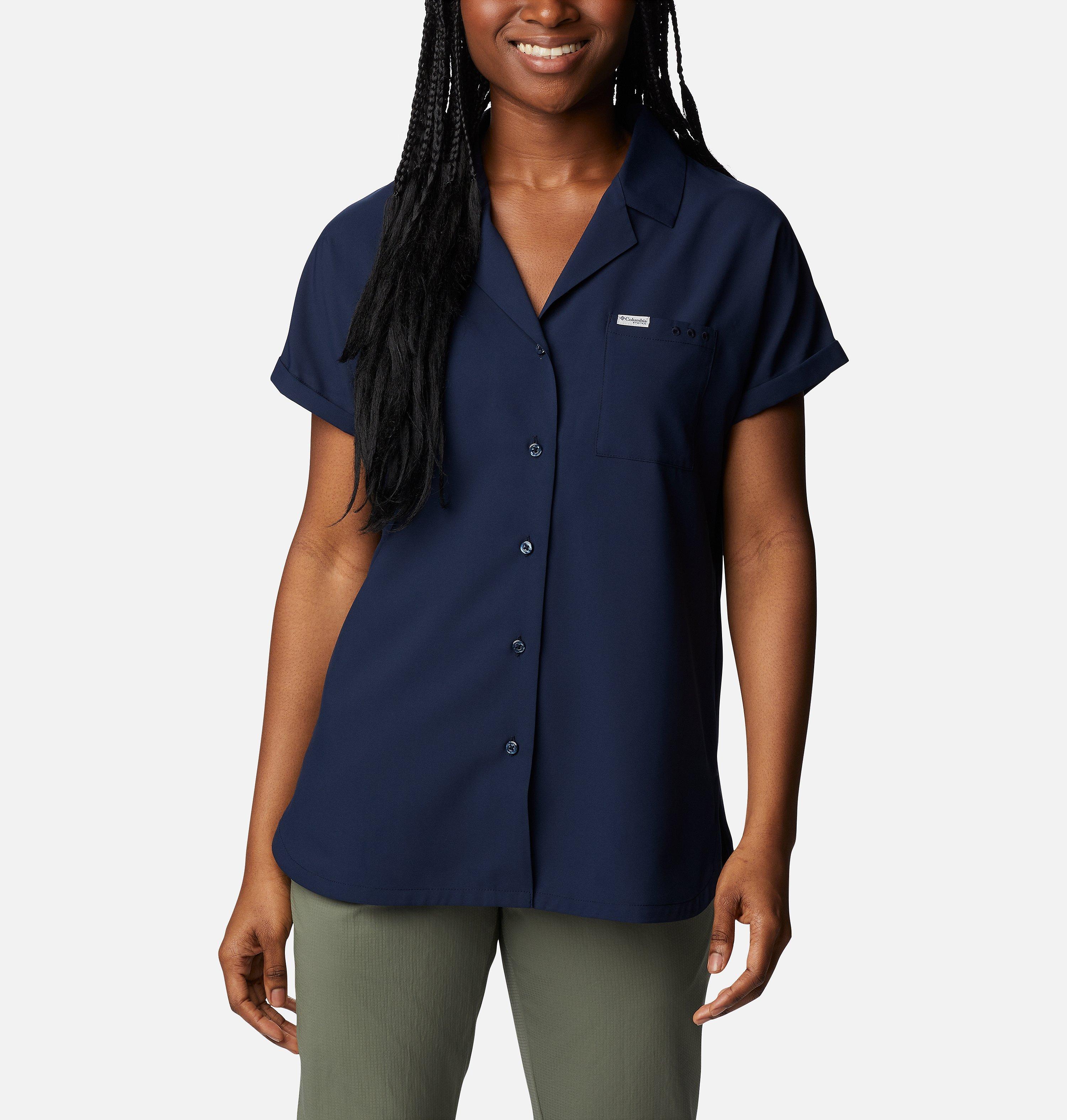 Women's PFG Sun Drifter Woven Short Sleeve Shirt 1