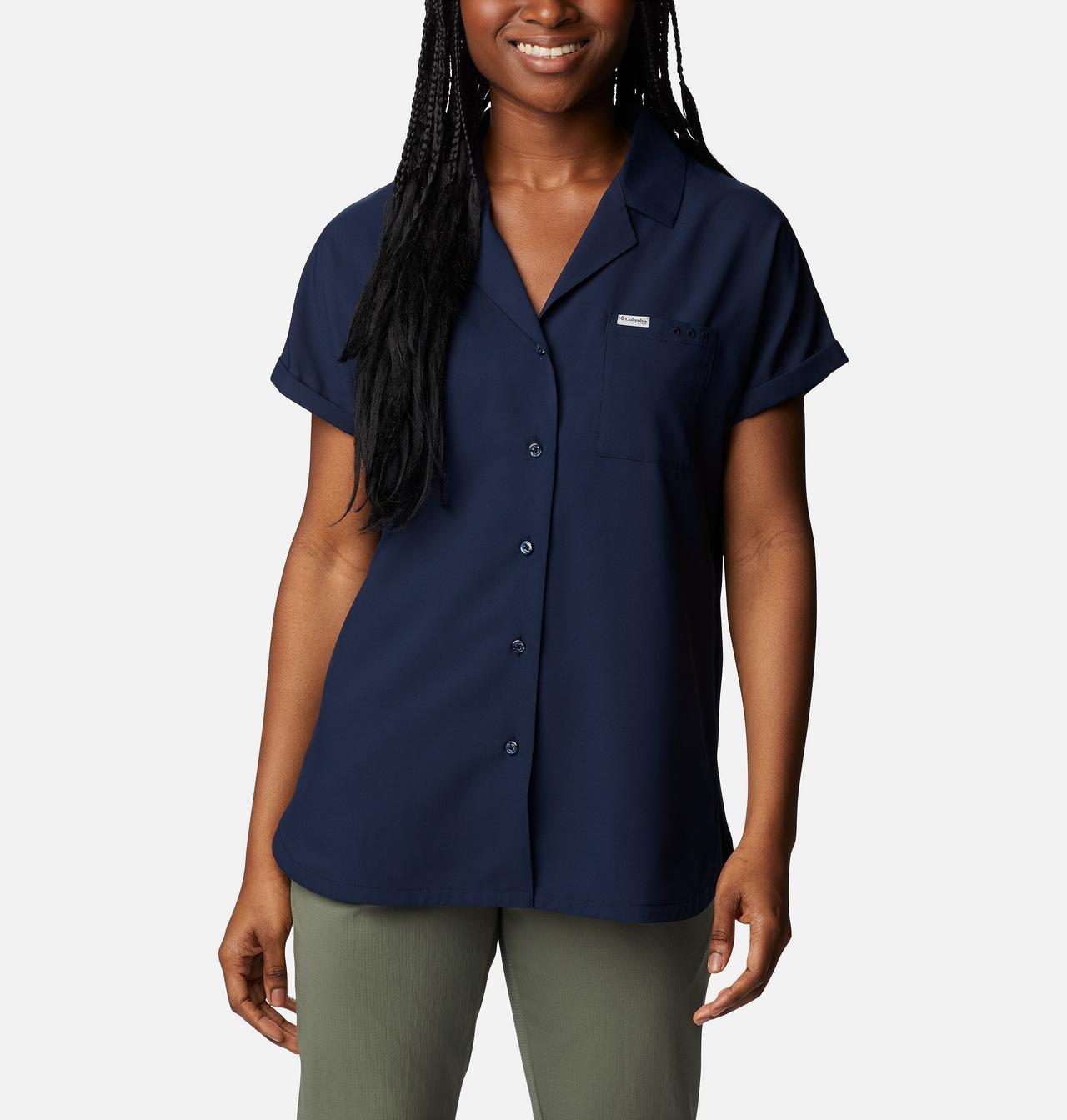 Women's PFG Sun Drifter™ Woven Short Sleeve Shirt 1