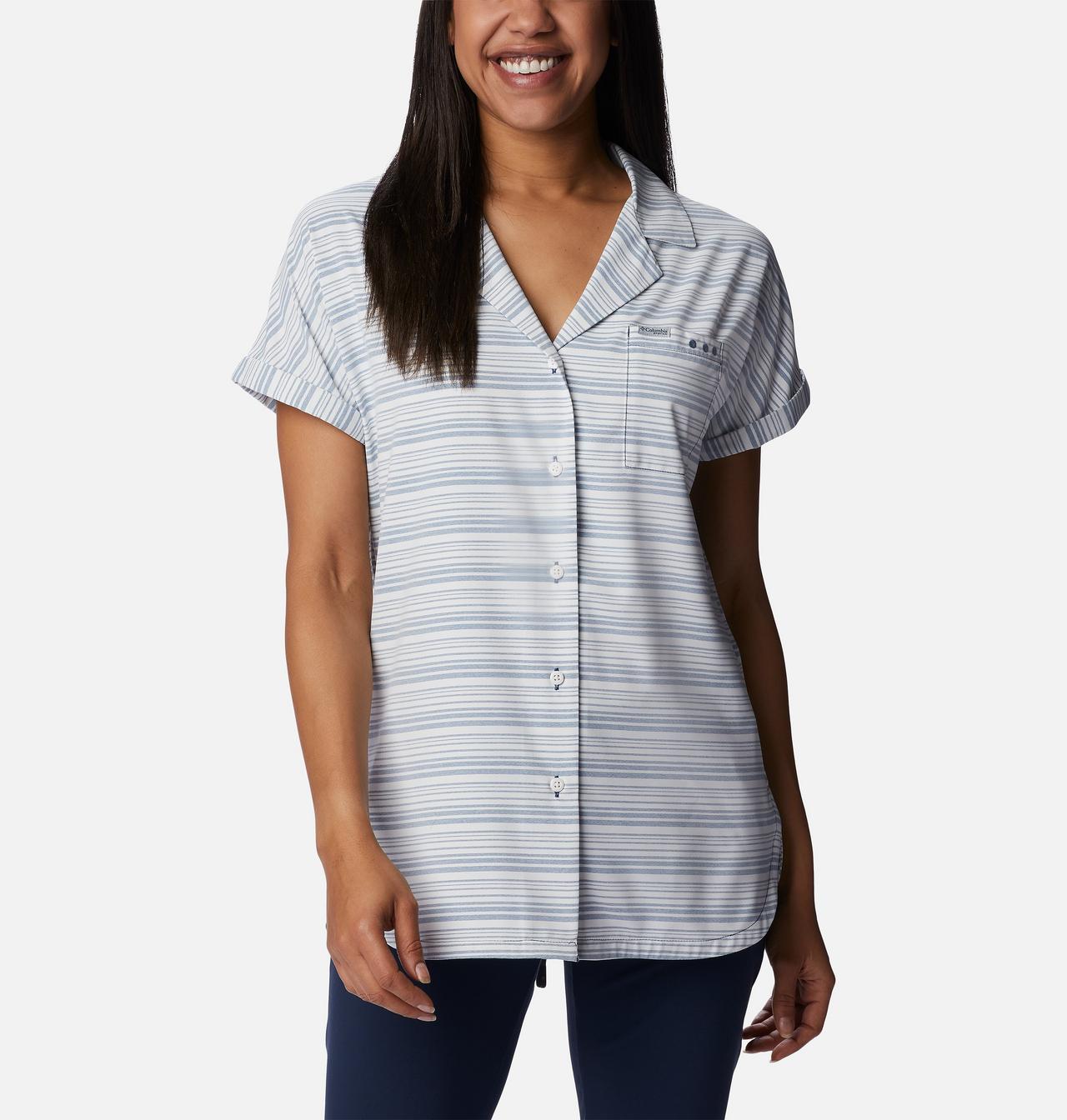 Women's PFG Sun Drifter™ Woven Short Sleeve Shirt 1