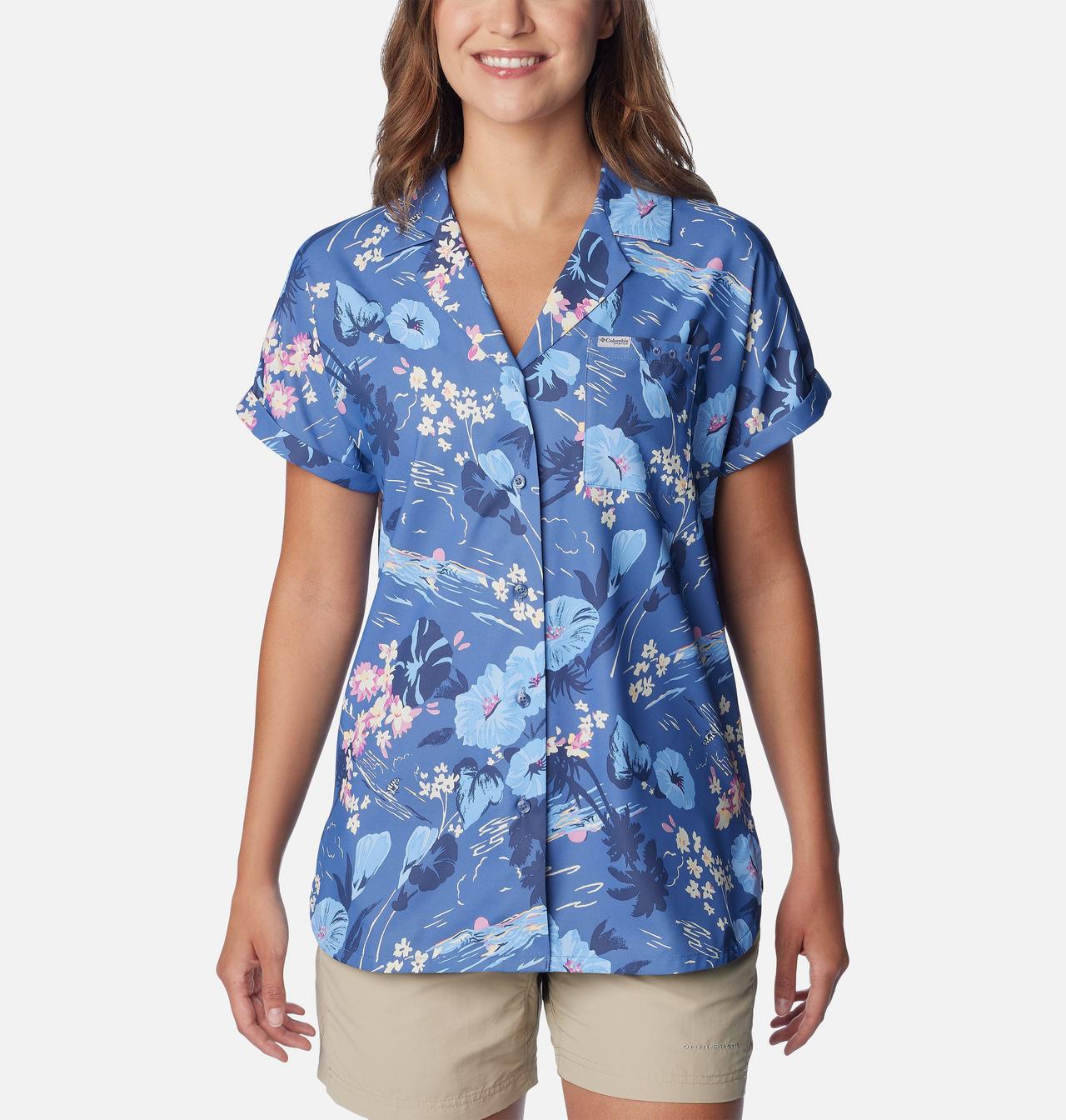Women's PFG Sun Drifter™ Woven Short Sleeve Shirt 1