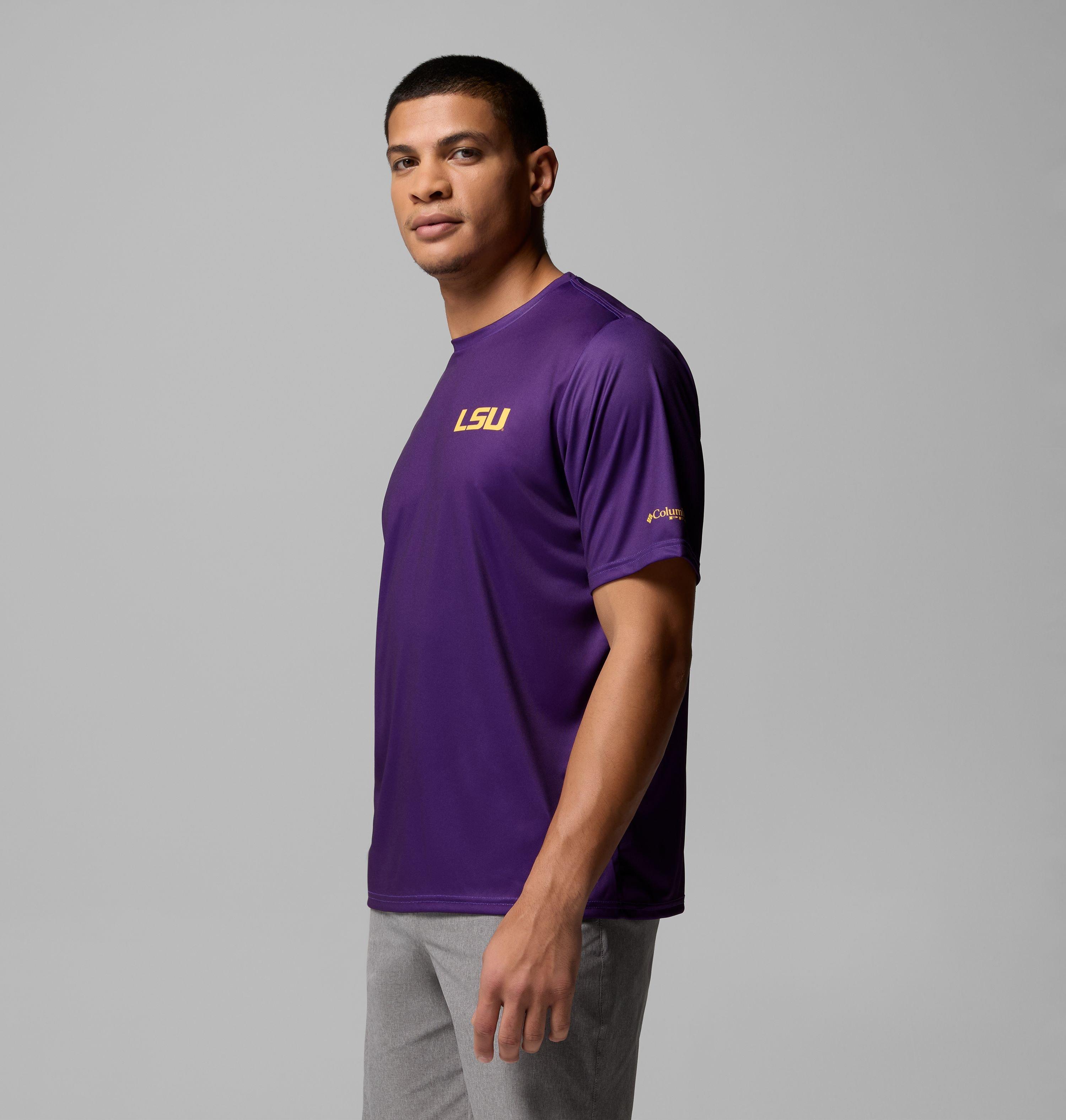 Men's Collegiate PFG Terminal Tackle Short Sleeve Shirt - LSU 4