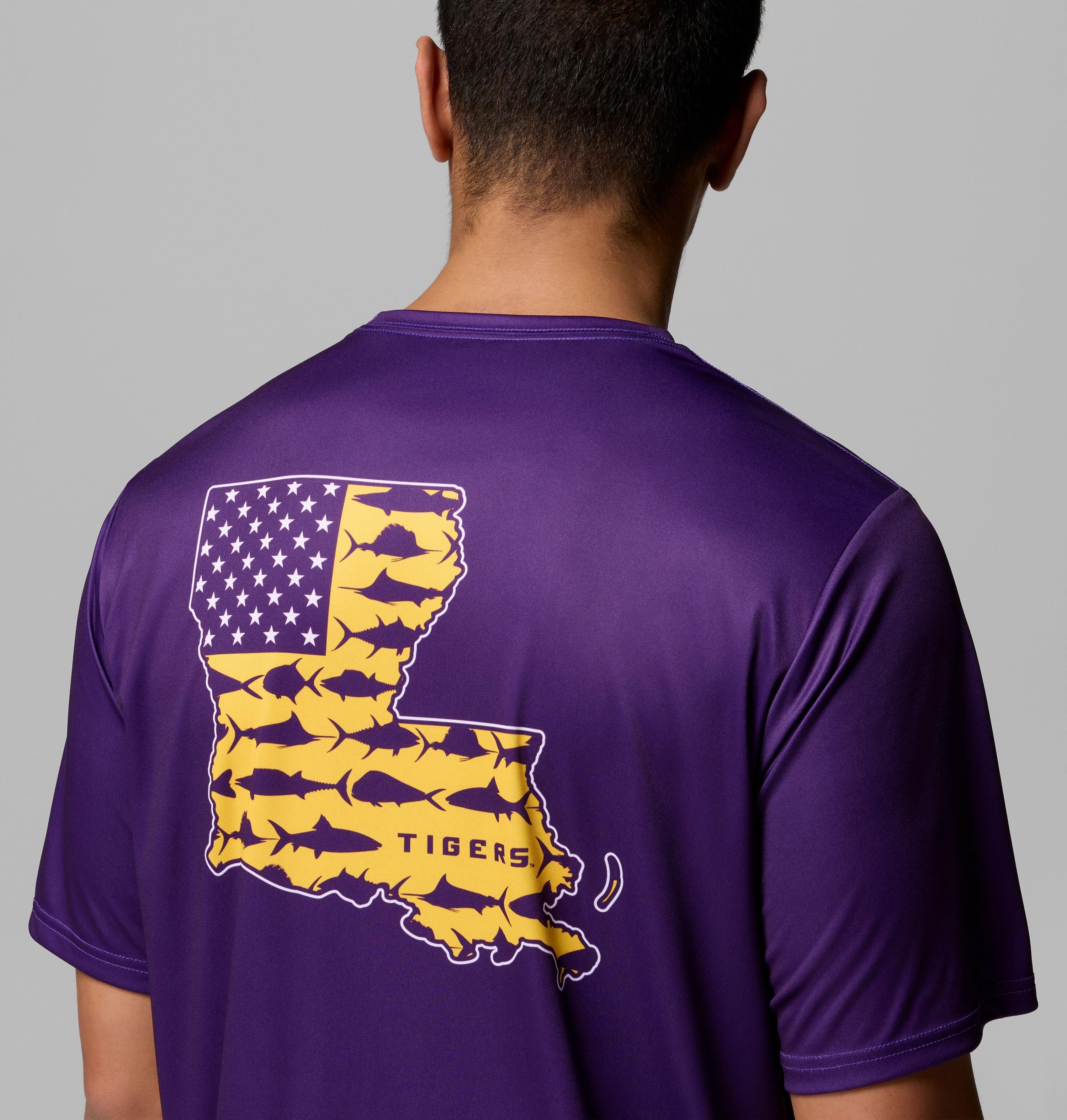 Men's Collegiate PFG Terminal Tackle Short Sleeve Shirt - LSU 6