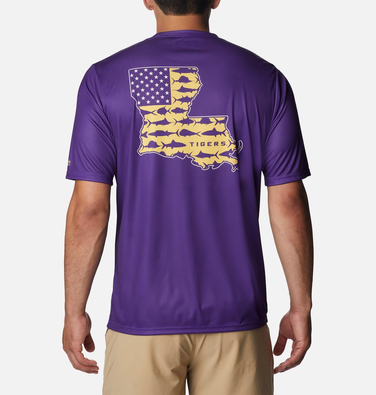 Men's Collegiate PFG Terminal Tackle™ Short Sleeve Shirt - LSU 2