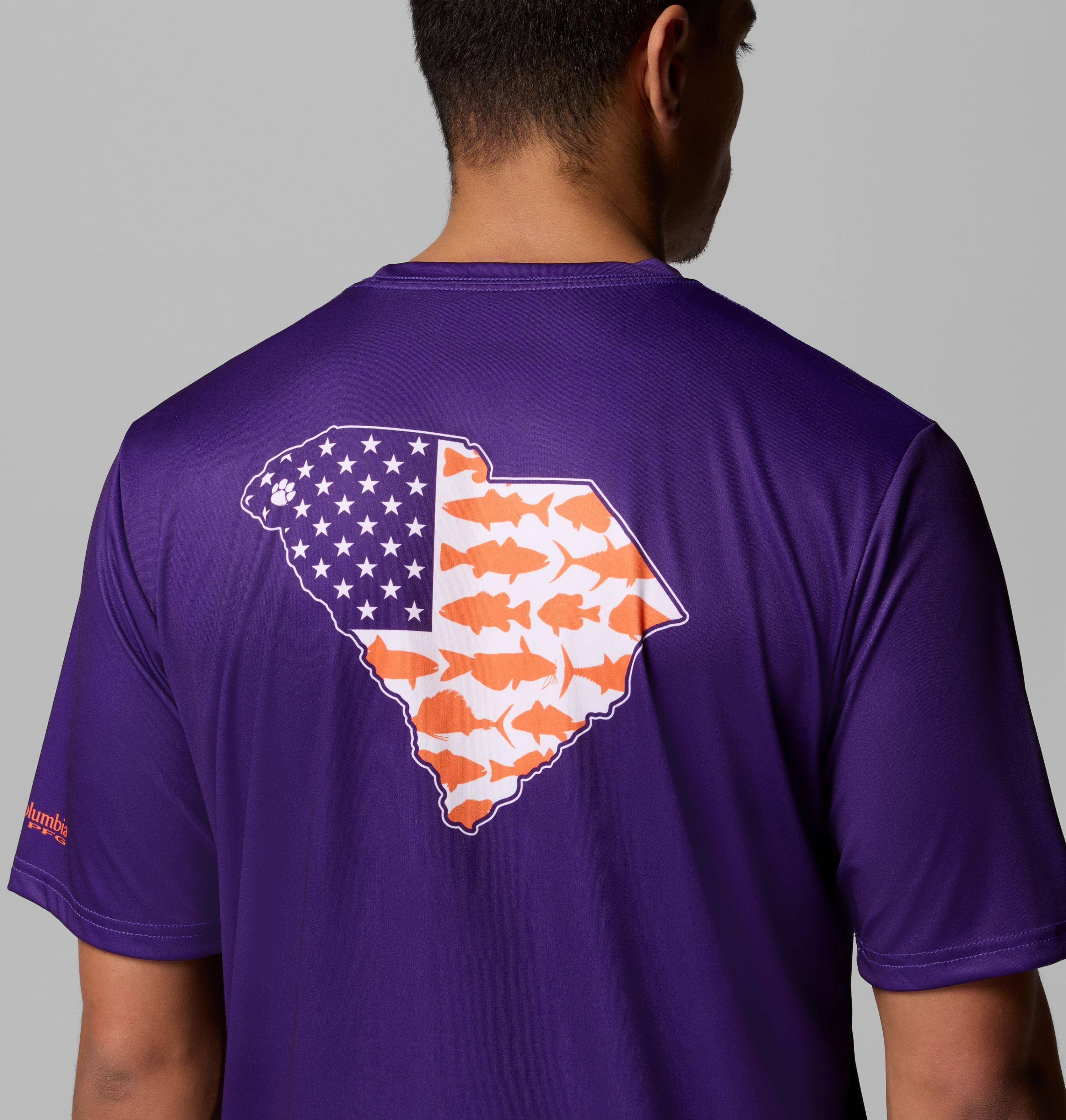 Men's Collegiate PFG Terminal Tackle Short Sleeve Shirt - Clemson 6
