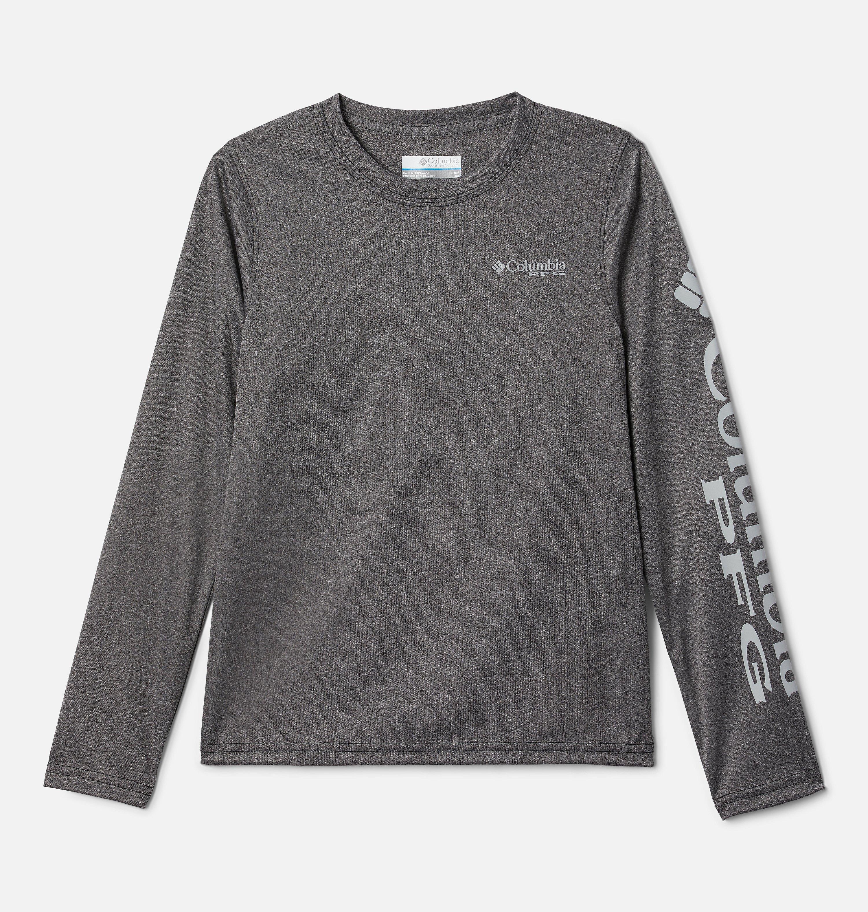 Boys' PFG Terminal Tackle Heather Long Sleeve Shirt 1