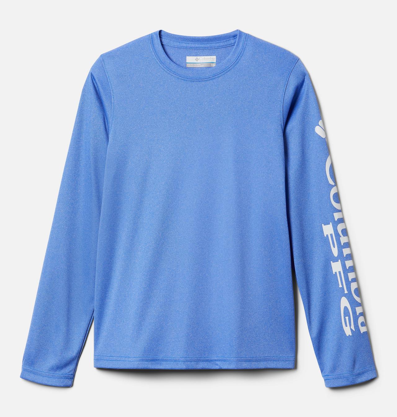 Boys' PFG Terminal Tackle™ Heather Long Sleeve Shirt 1