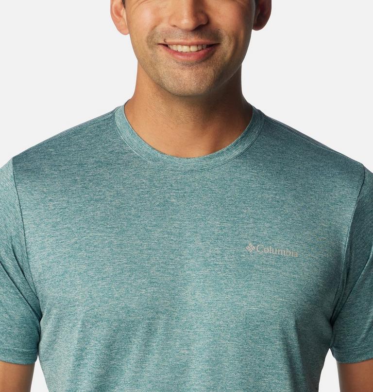 Men's Columbia Hike Technical T-Shirt, Color: Cloudburst Heather, image 4