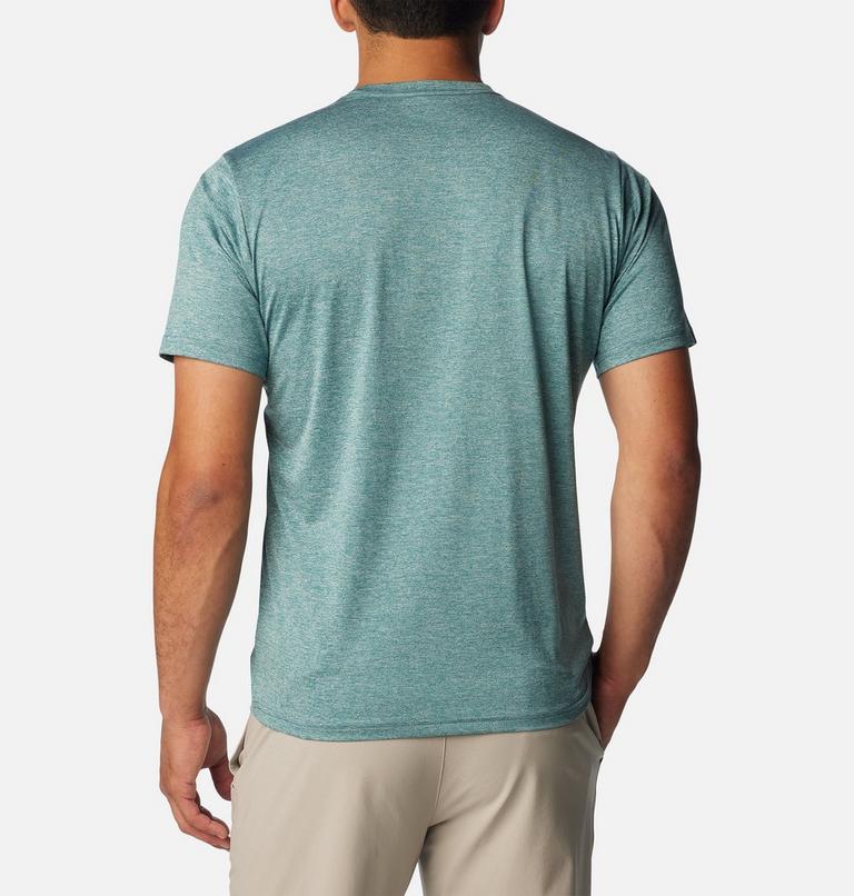 Men's Columbia Hike Technical T-Shirt, Color: Cloudburst Heather, image 2
