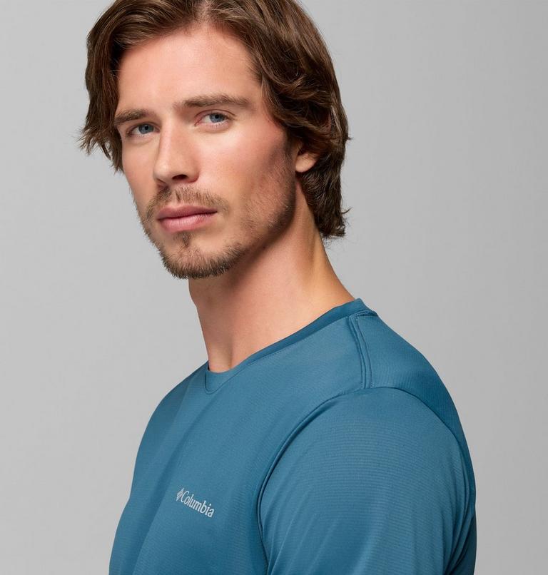 Men's Columbia Hike Technical T-Shirt, Color: Everblue, image 5