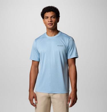 Men's Columbia Hike Technical T-Shirt, Color: Ripple Blue, image 5