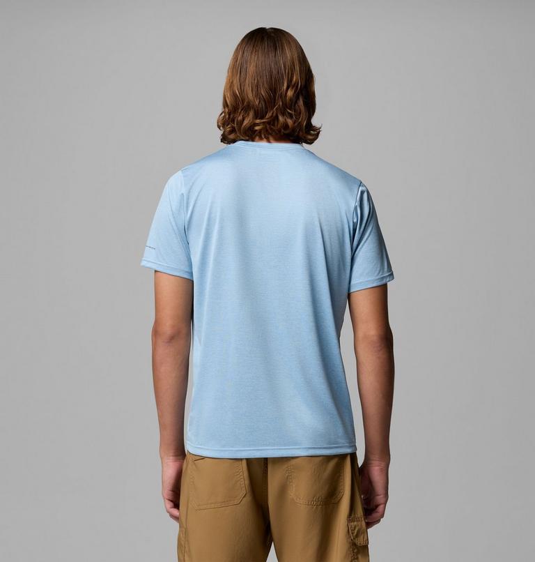 Men's Columbia Hike Technical T-Shirt, Color: Ripple Blue Heather, image 3
