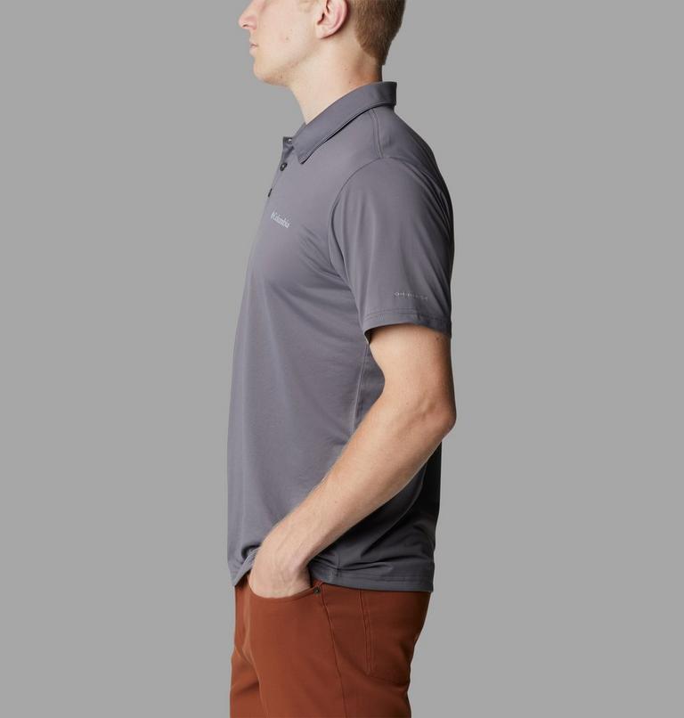 Men's Columbia Hike Technical Polo, Color: City Grey, image 3
