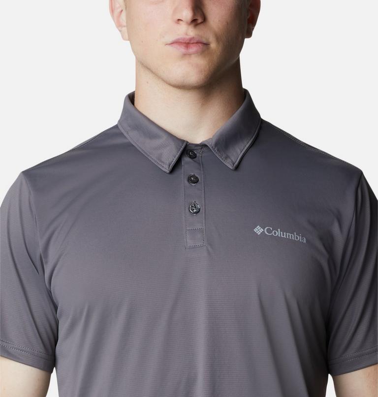 Men's Columbia Hike Technical Polo, Color: City Grey, image 4