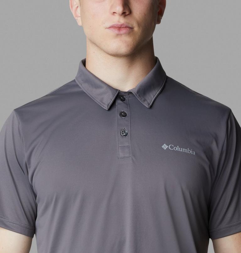 Men's Columbia Hike Technical Polo, Color: City Grey, image 4