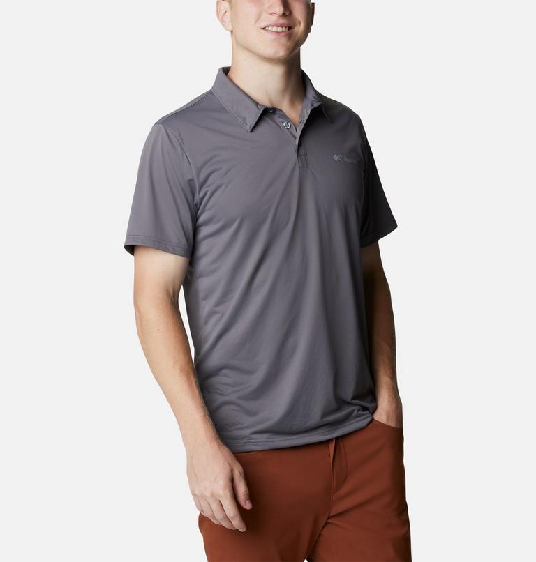 Men's Columbia Hike Technical Polo, Color: City Grey, image 5