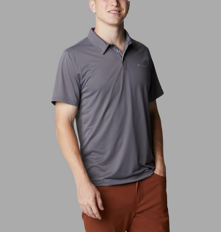 Men's Columbia Hike Technical Polo, Color: City Grey, image 5