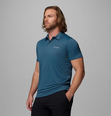 Men's Columbia Hike Technical Polo, Color: Everblue, image 12