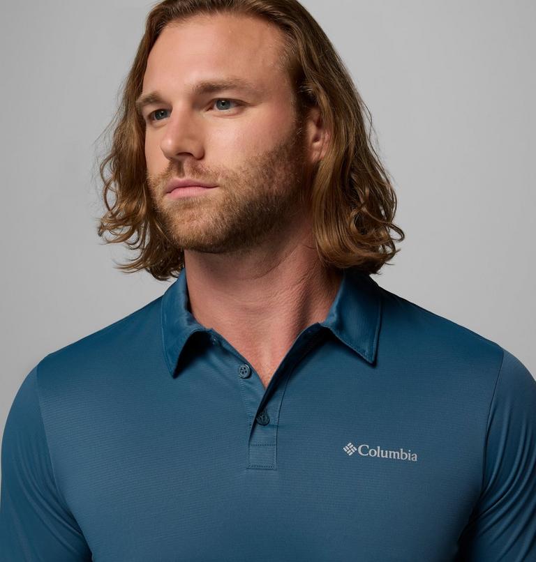 Men's Columbia Hike Technical Polo, Color: Everblue, image 5