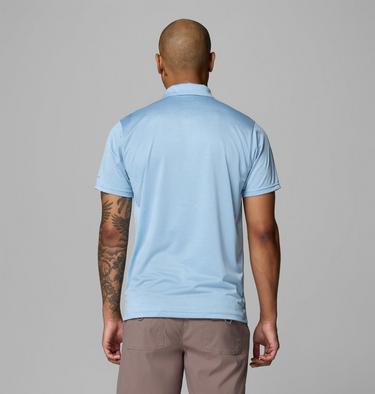 Men's Columbia Hike Technical Polo, Color: Ripple Blue Heather, image 7
