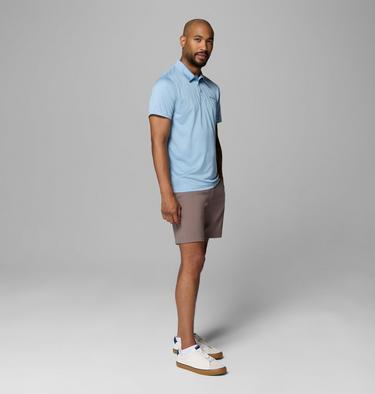 Men's Columbia Hike Technical Polo, Color: Ripple Blue Heather, image 4